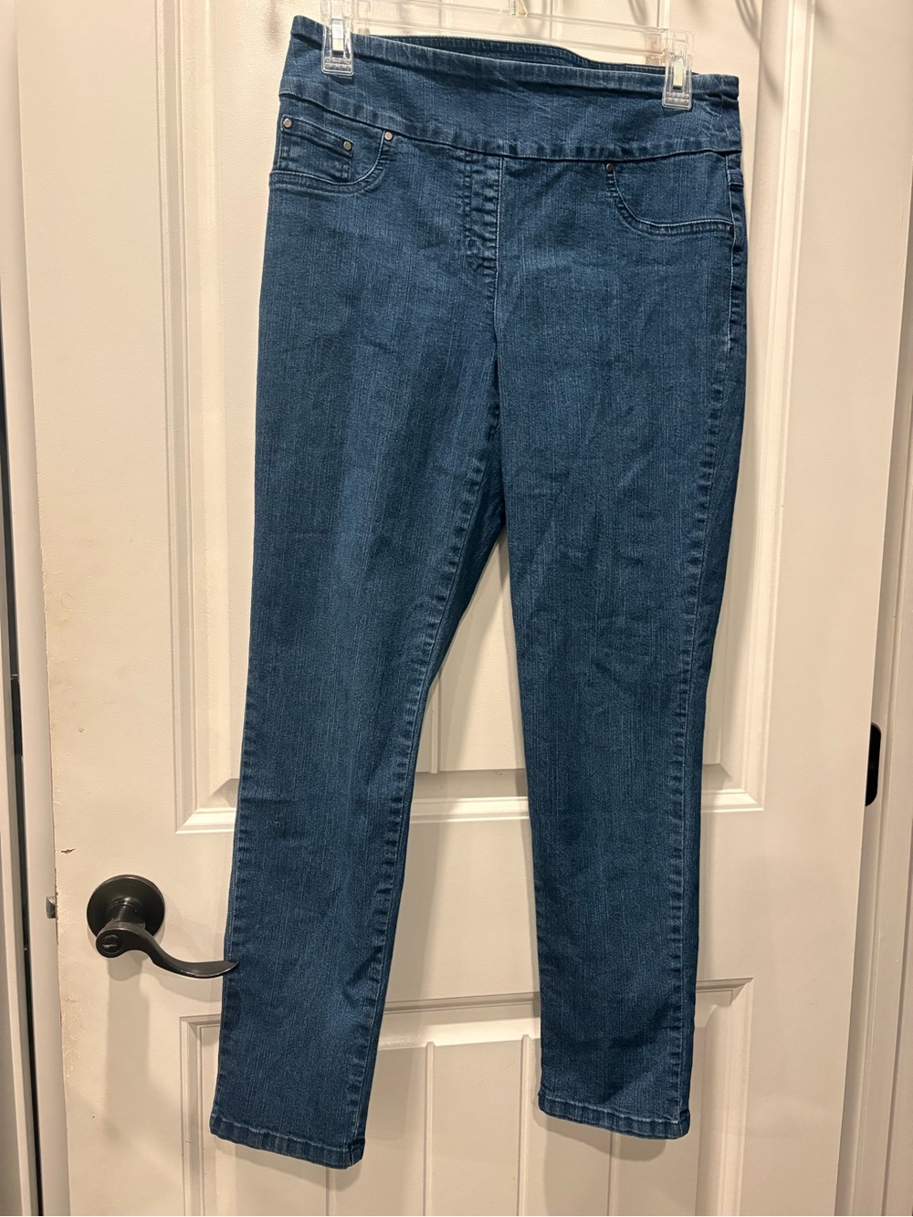 Ruby Rd. Midwash Pull-On Jeggings in Blue 6P